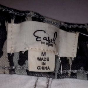 Easel jeans cheetah print size M